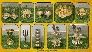 Brass shanku chakra Deepam | Brass kubera kundalu | #brass