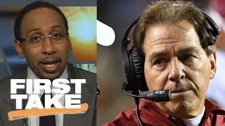 Stephen A. Smith thinks Nick Saban should coach the Giants | First Take | ESPN