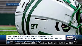 Ivy League football teams to wear decal honoring Dartmouth head coach Buddy Teevens