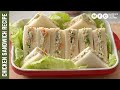 Lunch Box Ideas !! Cold Chicken Sandwich Recipe (Chicken & Veggies Sandwich) better than bakery