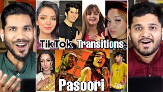 Tik Tok Transitions, Pasoori Song Special - Indian Reaction