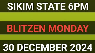 BLITZEN MONDAY 6PM DAY LOTTERY LIVE RESULT DATE ON 30.12.2024