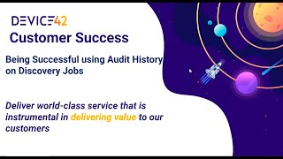 Ensuring Success Using Audit History on Discovery Jobs