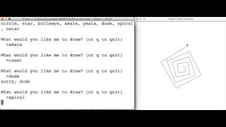 While Loop Turtle Drawing Sample