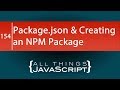 Using the Package.json File to Create an NPM Package