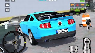 Car Simulator 3D - Modified Mustang GT Driving on Road and Parking - Car Game An