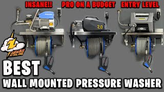 WALL MOUNTED  PRESSURE WASHER SET UP FOR EVERY BUDGET