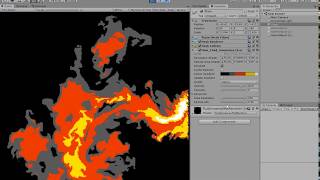 Fluid Dynamics example Pixel Art fire