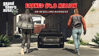 I Earned $4.8 Million On Reselling Business in GTA 5 Grand RP | $100 Million Challenge