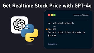 GPT- 4o Function Calling - OpenAI API in Python