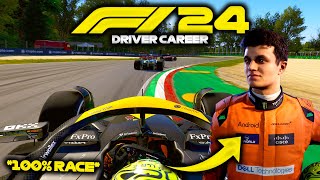 F1 24 GAMEPLAY: Imola 100% Race - Lando Norris Driver Career Mode