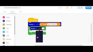 ODD AND EVEN NUMBERS IN PYTHON EDUBLOCKS