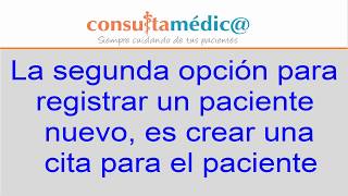 Como registrar un paciente