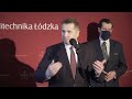 minister edukacji i nauki przemysław czarnek z wizytą w politechnice Łódzkiej