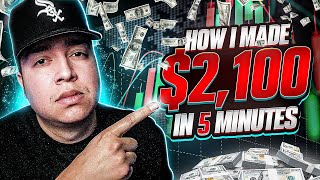 Making $2,100 In 5 MINUTES using Supply & Demand (LIVE TRADING)