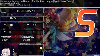 osu! | firebat92 | Demetori - Seijouki no Pierrot [Apollo Hoax Theory] +HR 99.28% 1xSB 718pp #9