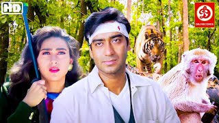 Ajay Devgn (HD)- New Blockbuster Bollywood Hindi Love Story, 90s Movie | Karishma Kapoor | Dhanwaan