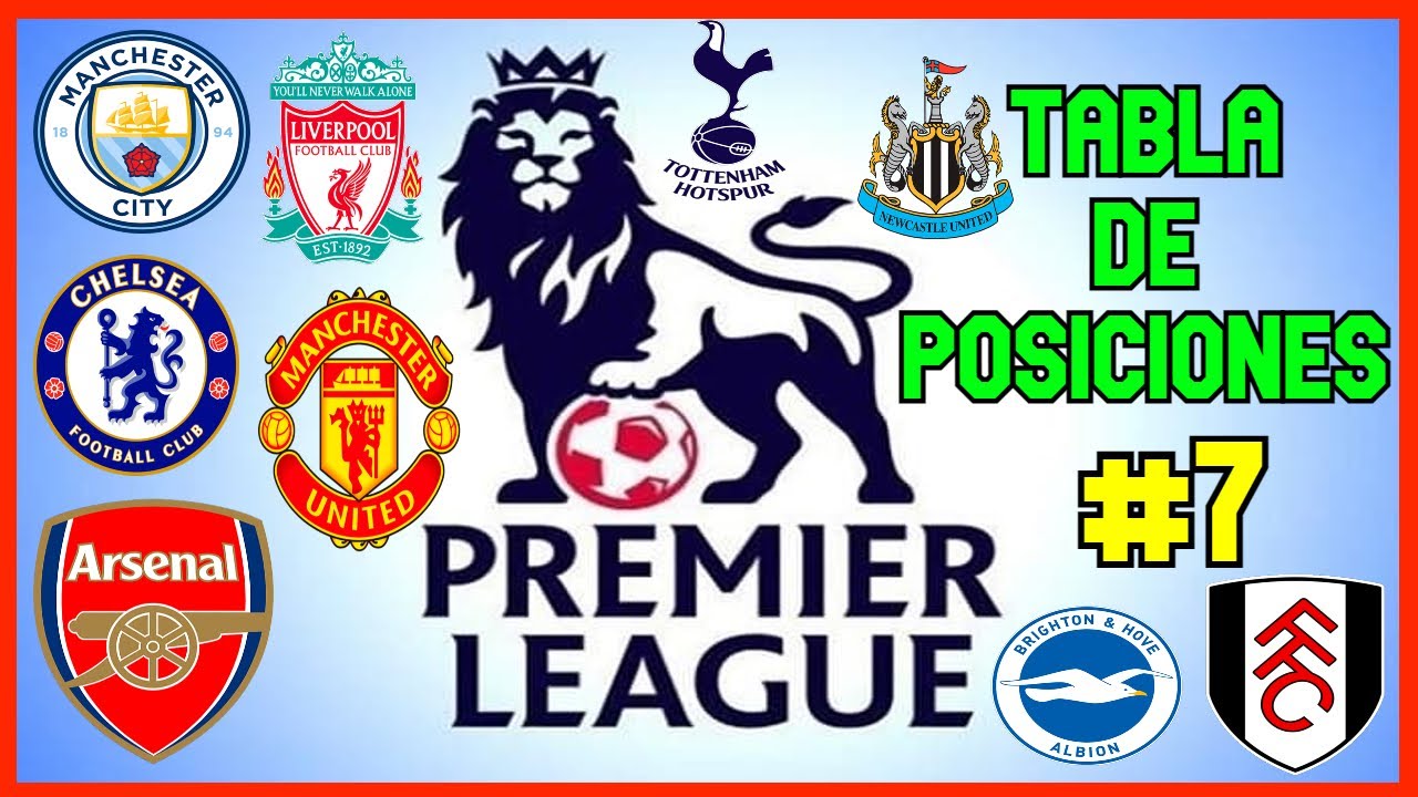 🔥ASI QUEDO LA TABLA DE POSICIONES PREMIER LEAGUE FECHA 7 | PREMIER ...