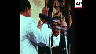 SYND 18 08 70 PRESIDENT OF THE DOMINICAN REPUBLIC BALAGUER TAKES OATH