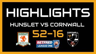 Hunslet v Cornwall RLFC - Highlights