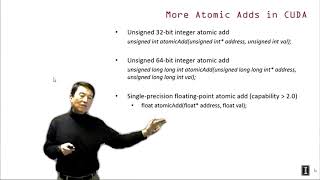 Heterogeneous Parallel Programming 5.3 - Parallel Computation Patterns Atomic Operations in CUDA