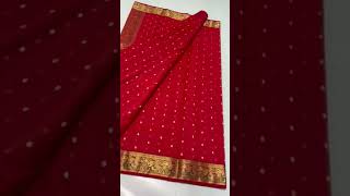 Chanderi Silk Saree | kataan silk saree | #chanderisilk #chanderisarees #partywear #handloom #saree