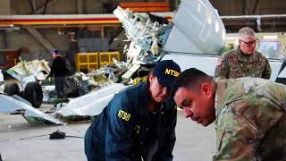 NTSB More Video DC Plane Crash Black Hawk Debris in Hangar