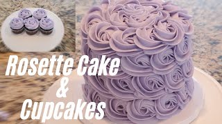 SIMPLE ROSETTE CAKE AND CUPCAKES: Create a beautiful rosette cake and cupcakes for your next party