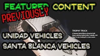 Previously Featured Unidad \u0026 Santa Blanca Vehicles DLC 🞔 Ghost Recon Wildlands 🞔 August 30 2017