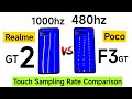 Realme GT 2 vs Poco F3 GT Touch Sampling Rate Comparison which is Best