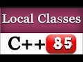 Local Classes in C++ | Cpp Video Tutorial
