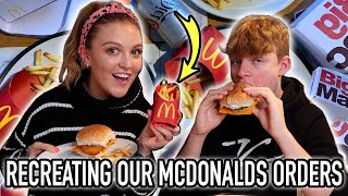 WE RECREATED OUR EXACT MCDONALDS ORDER FROM HOME...