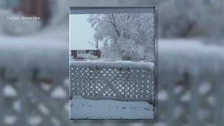 Raton area sees spring snow