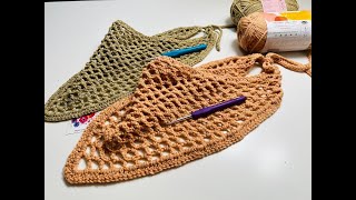 Crochet Bandana | Trellis Bandana Part - 2