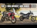 Top 5 Middle-Weight Adventure Motorcycles  |  2020