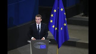 Europe : revivez le grand oral d'Emmanuel Macron au Parlement de Strasbourg
