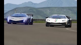 Lamborghini Veneno vs Lamborghini Aventador SV at Highlands