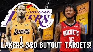Los Angeles Lakers 3&D BUYOUT MARKET TARGETS! 5 Potential 3&D Free Agents the Lakers Should Target!