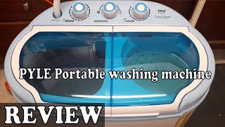 Review PYLE Portable washing machine and Spin Dryer | Mini Washing Machine 2020