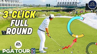 NEW 3-CLICK SWING First Full Round in EA Sports PGA Tour 2023!