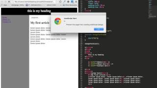 Creating simple webpage using html5 with javascript o'clock event part 2