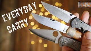 The Three Knife Collection: Best 3 Everyday Carry EDC Folding Knives 2018 By 555 Gear