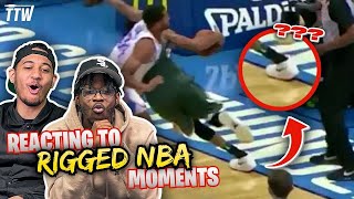 We Reacted To The MOST RIGGED NBA Moments!