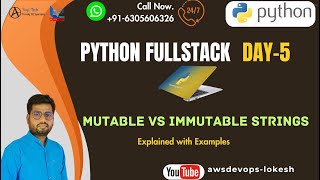 5. Python Day-5 Mutable vs Immutable Strings Explained with Examples