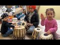 NOAH & HAZEL DOING KIRTAN TABLA PRACTICE AT THE GURDWARA *Family Vlog*