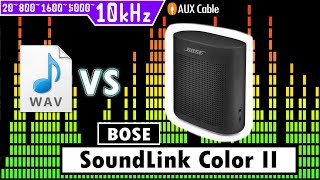 BOSE：SoundLink Color Bluetooth speaker II スピーカーと音源との聴き比べ【周波数:10,000Hz】🔊AudioWave