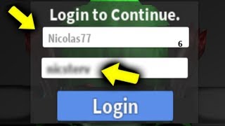 roblox password robux passwords games entered then hack account usernames list players enter items play