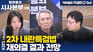 [정관용의 시사본부] 거두절미 각설하고 Go! | 2차 내란특검법 재의결 결과 전망 | KBS 250201