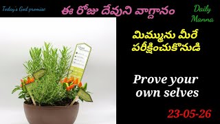 Morning promise from God |Daily blessing & Bible verse|23-05-26 God promise @Christ Restores life