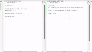 Error with dirty read SQL